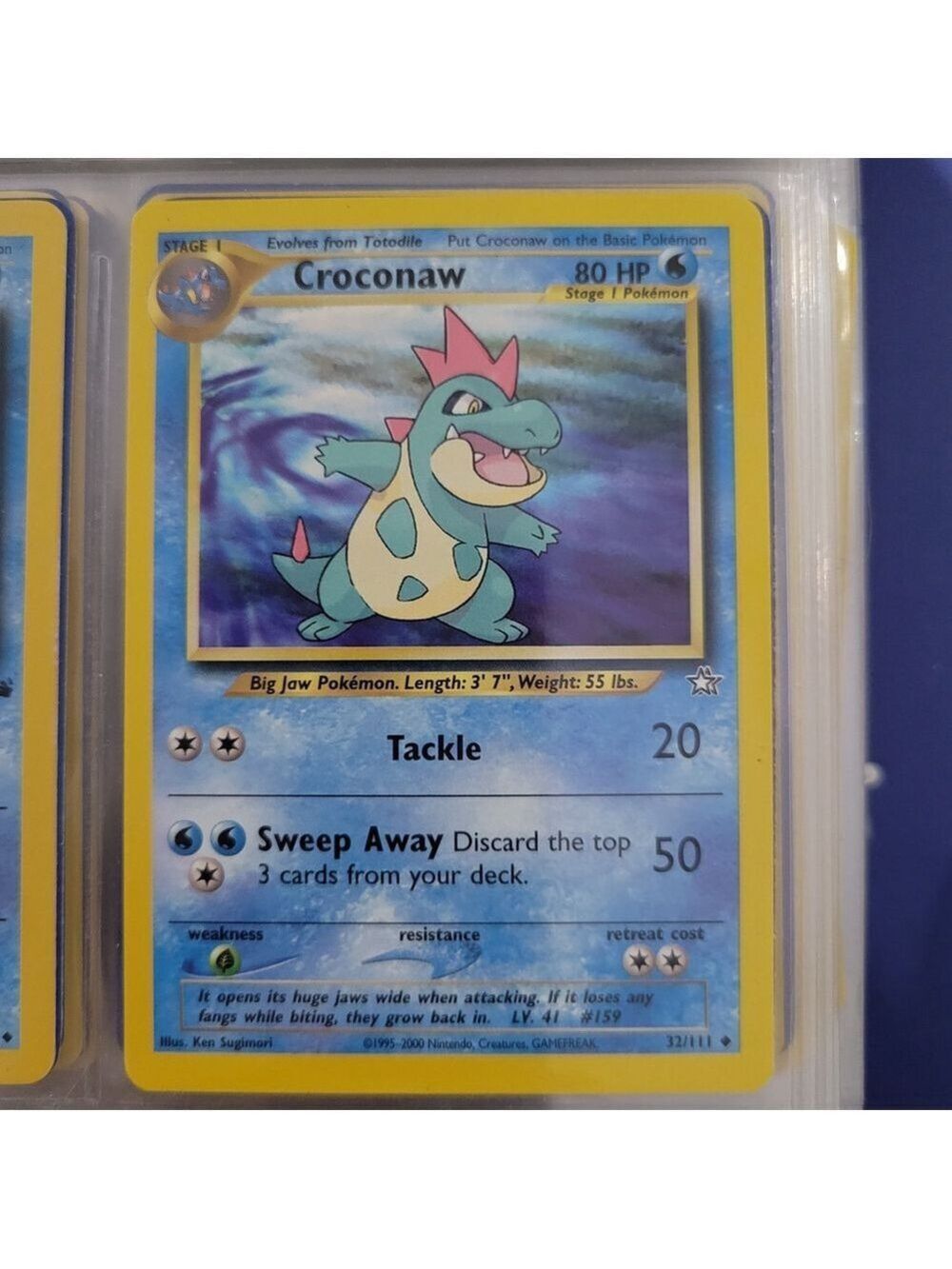 Pokemon Croconaw Card